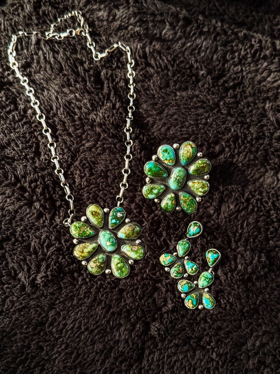 Bowie Sonoran Gold Cluster Necklace - Horseshoe J & Co.