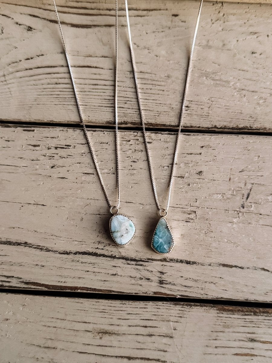 Bryan Larimar Necklace - Horseshoe J & Co.