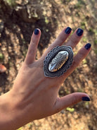 Cascade Concho Adjustable Ring - Horseshoe J & Co.