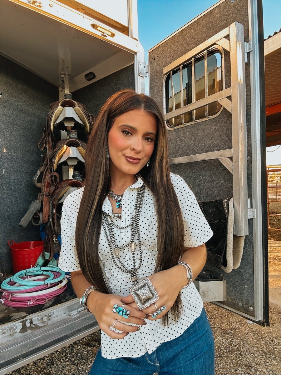 Cascade Concho Adjustable Ring - Horseshoe J & Co.