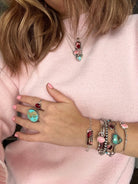 Chambers Rose Dahlia Horizontal Chain Bracelet - Horseshoe J & Co.