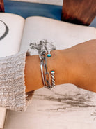 Cheraw Turquoise Twist Cuff - Horseshoe J & Co.