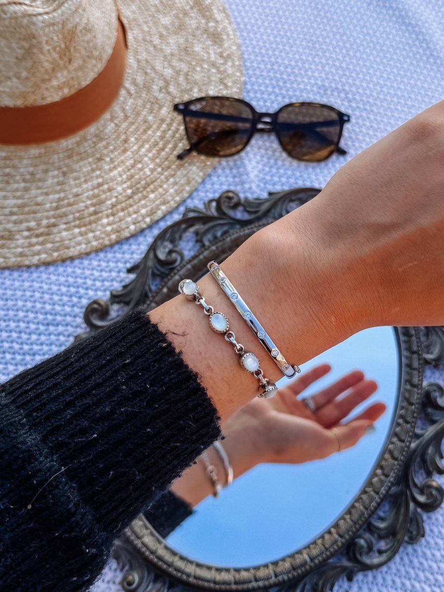 Chinook Bezel - Set Bangle - Horseshoe J & Co.