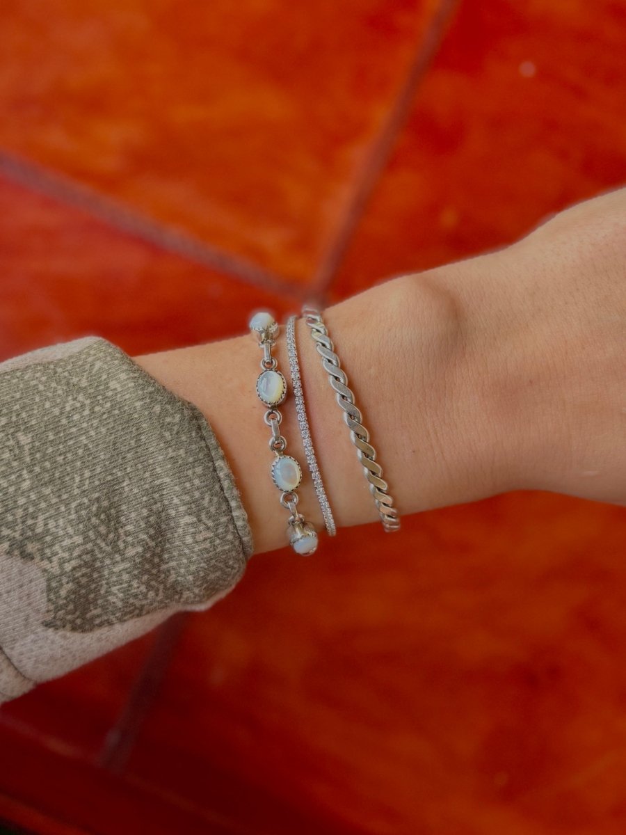 Cowdrey Silver Twist Cuff - Horseshoe J & Co.