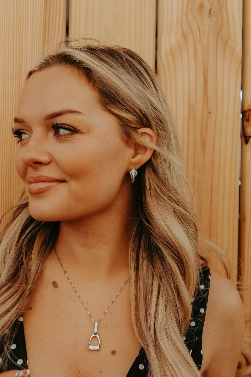 Cowgirl Luxe Buckle Hoop Earrings - Horseshoe J & Co.