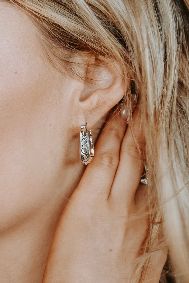 Cowgirl Luxe Engraved Stirrup Earrings - Horseshoe J & Co.