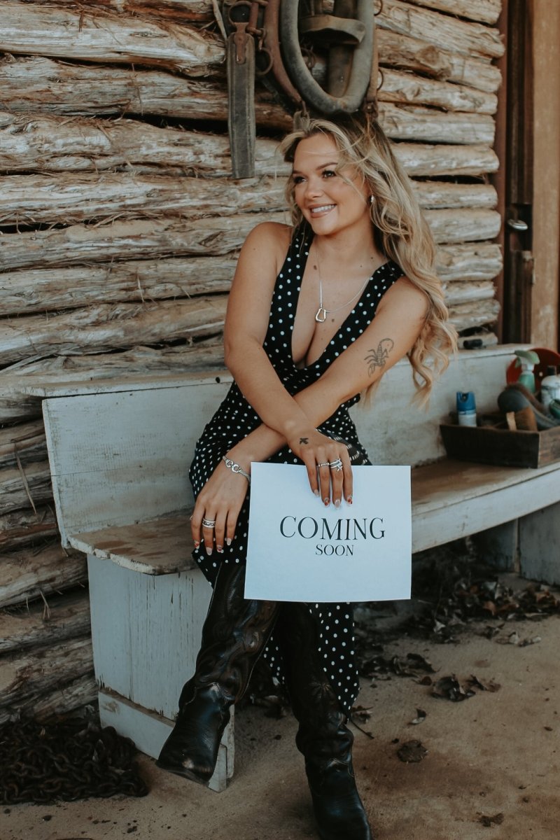 Cowgirl Luxe Engraved Two - Tone Stirrup Necklace - Horseshoe J & Co.