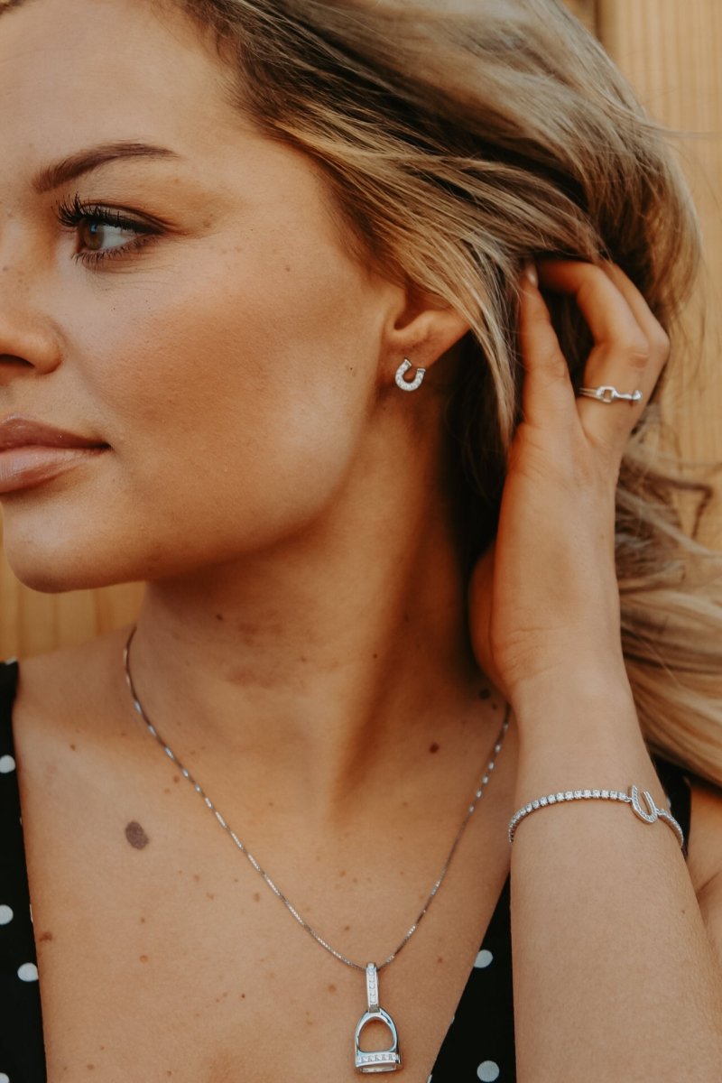 Cowgirl Luxe Horseshoe Earrings - Horseshoe J & Co.