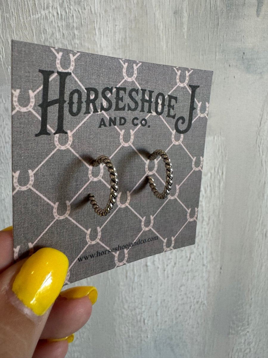 Cowley Silver Hoops - Horseshoe J & Co.
