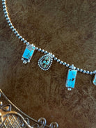 Drake Turquoise Hook Necklace Pendant - Horseshoe J & Co.