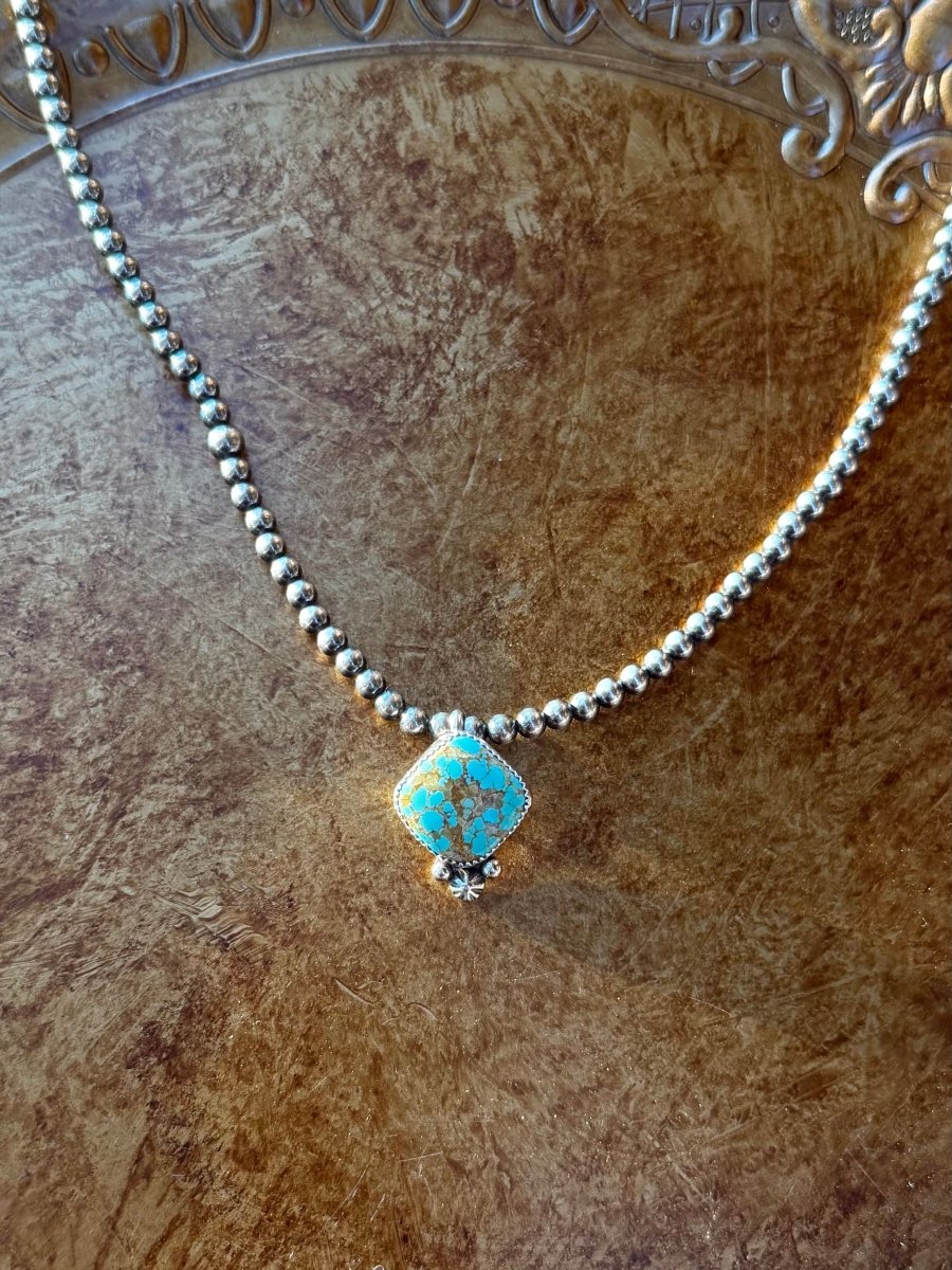 Drake Turquoise Hook Necklace Pendant - Horseshoe J & Co.