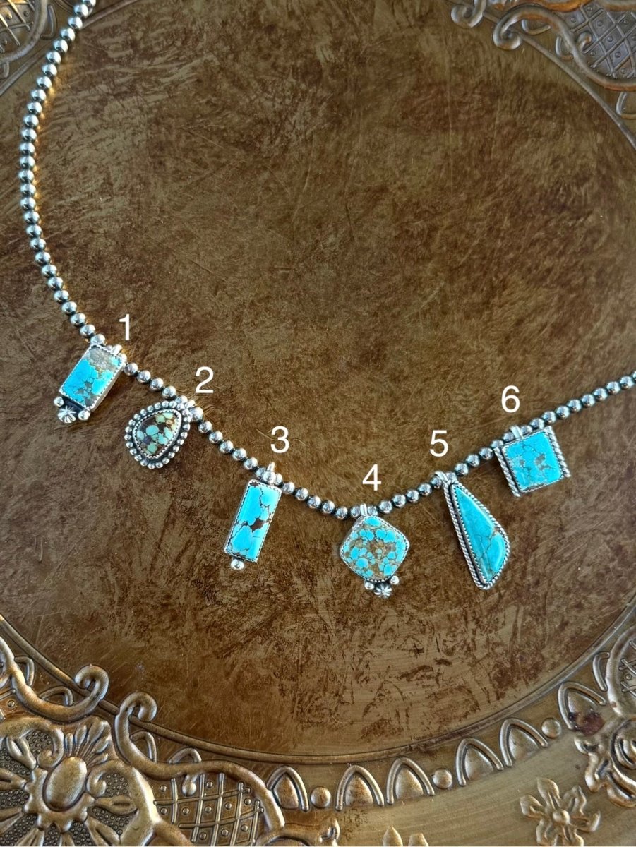 Drake Turquoise Hook Necklace Pendant - Horseshoe J & Co.