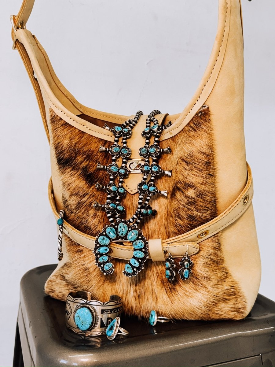 Elkton Turquoise Squash Necklace + Earring Set - Horseshoe J & Co.