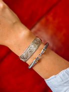 Eloy Western Scroll Silver Cuff Bracelet - Horseshoe J & Co.