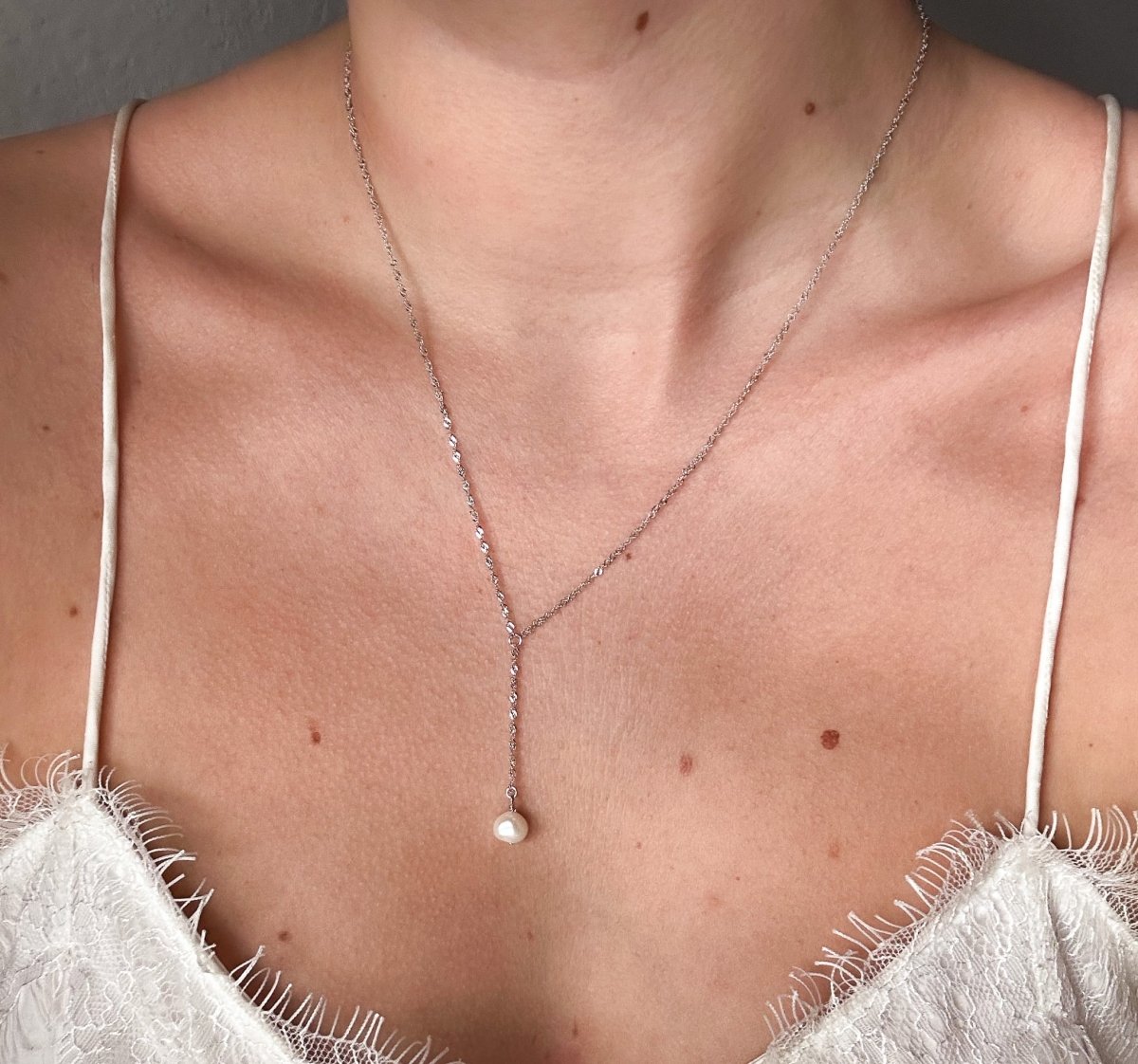 Frazer Freshwater Pearl Lariat - Horseshoe J & Co.