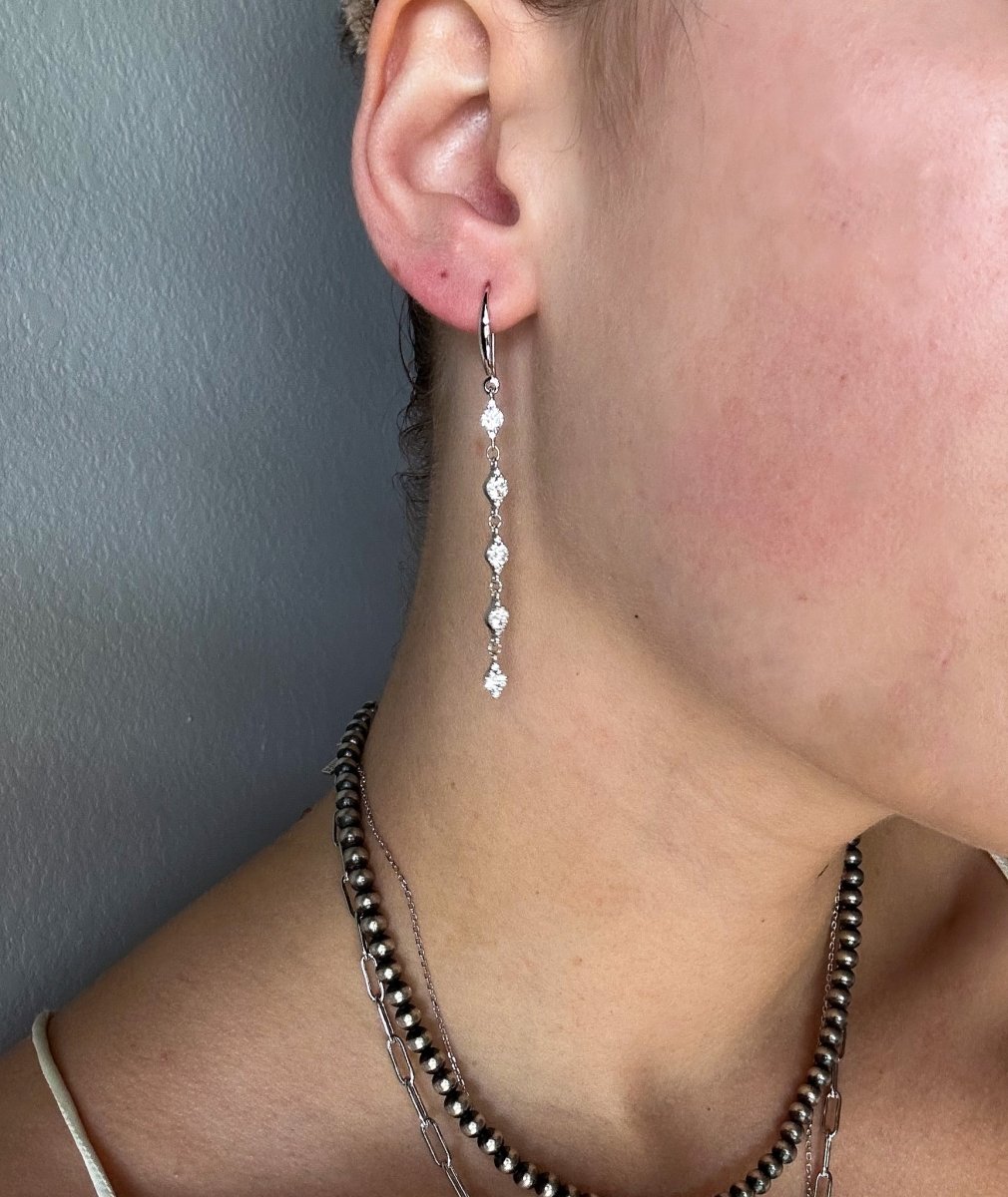 Geyser CZ Drop Earrings - Horseshoe J & Co.