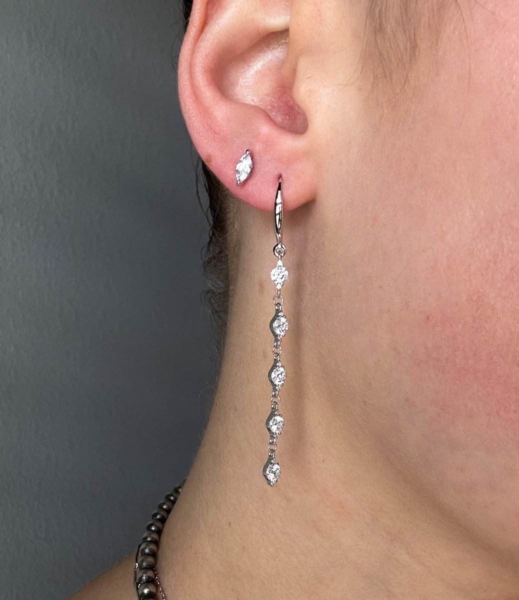 Geyser CZ Drop Earrings - Horseshoe J & Co.