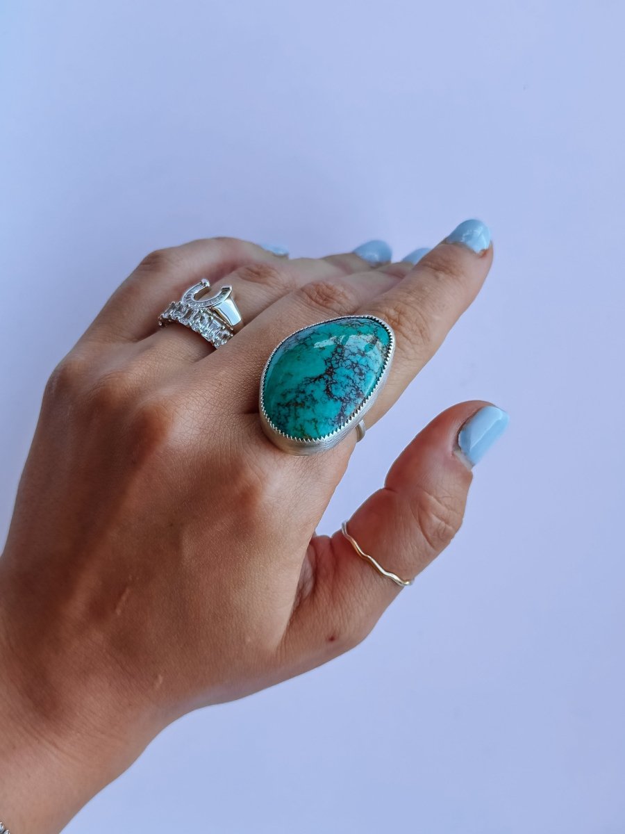 Granger Adjustable Turquoise Ring - Horseshoe J & Co.