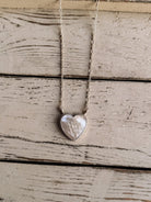 Gruver Mother of Pearl Heart Necklace - Horseshoe J & Co.