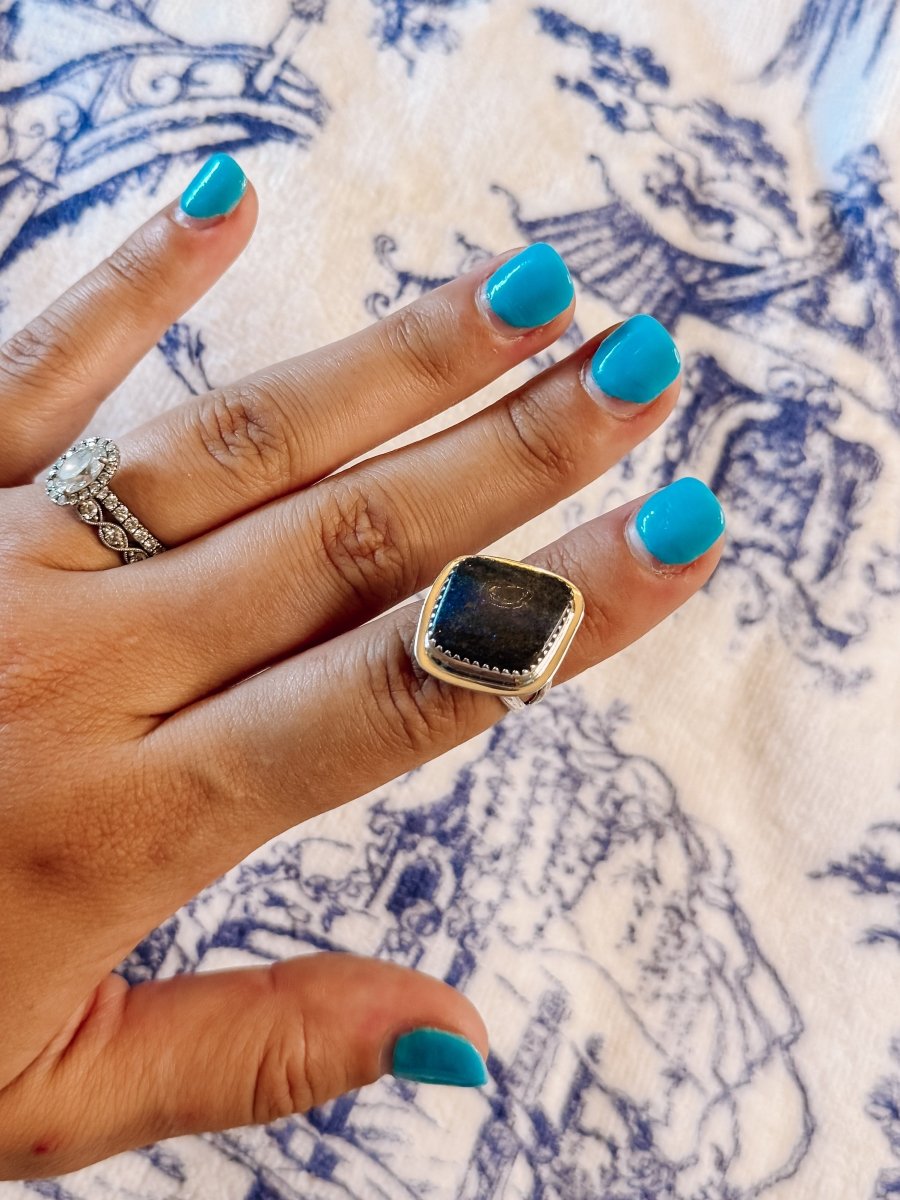 Gunter Labradorite Ring - ring - Horseshoe J & Co.