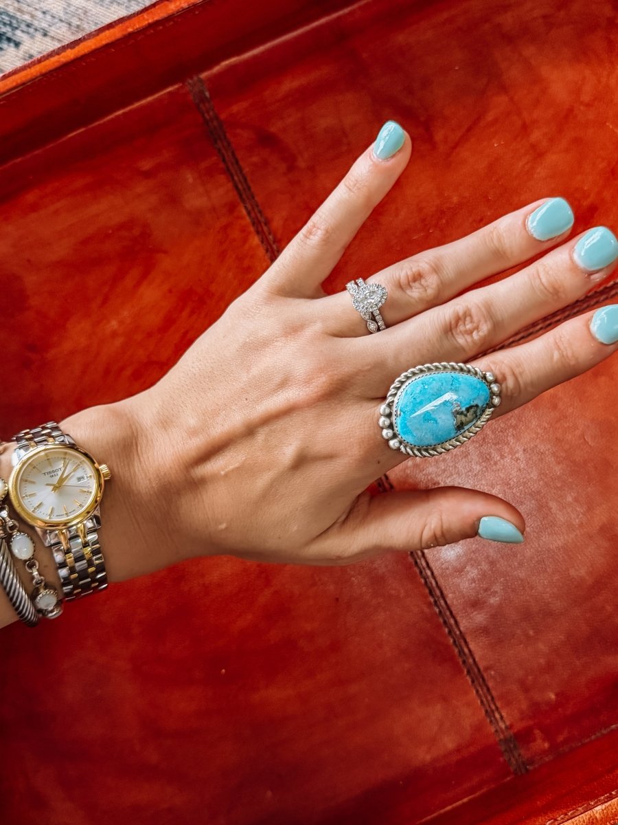 Hackberry Royston Turquoise Ring - 2 - Horseshoe J & Co.