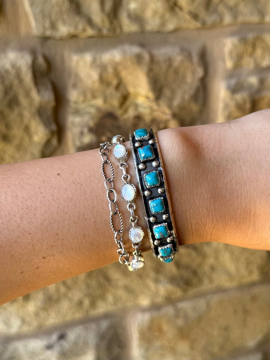 Hallsville Turquoise Cuff Bracelet - Horseshoe J & Co.
