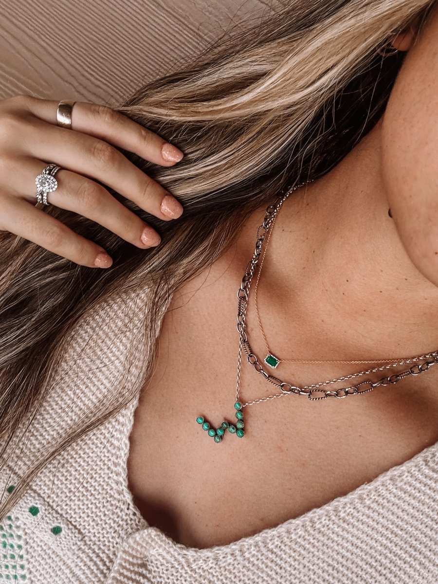 Hardin Silver Chain Necklace - Horseshoe J & Co.