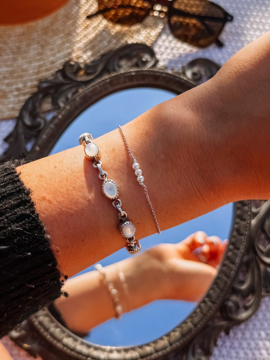 Helena 3 Pearl Bracelet - Horseshoe J & Co.