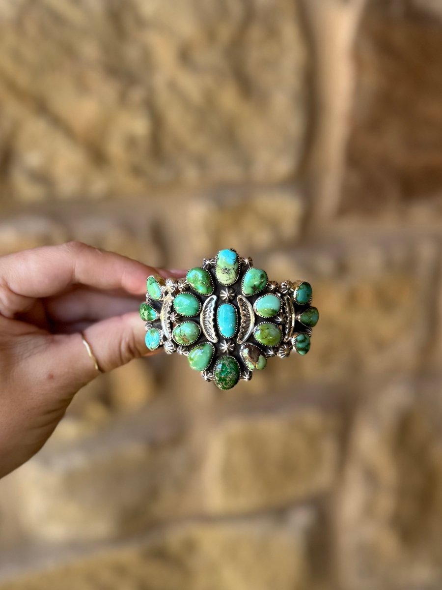 Helotes Sonoran Gold Cuff Bracelet - Horseshoe J & Co.