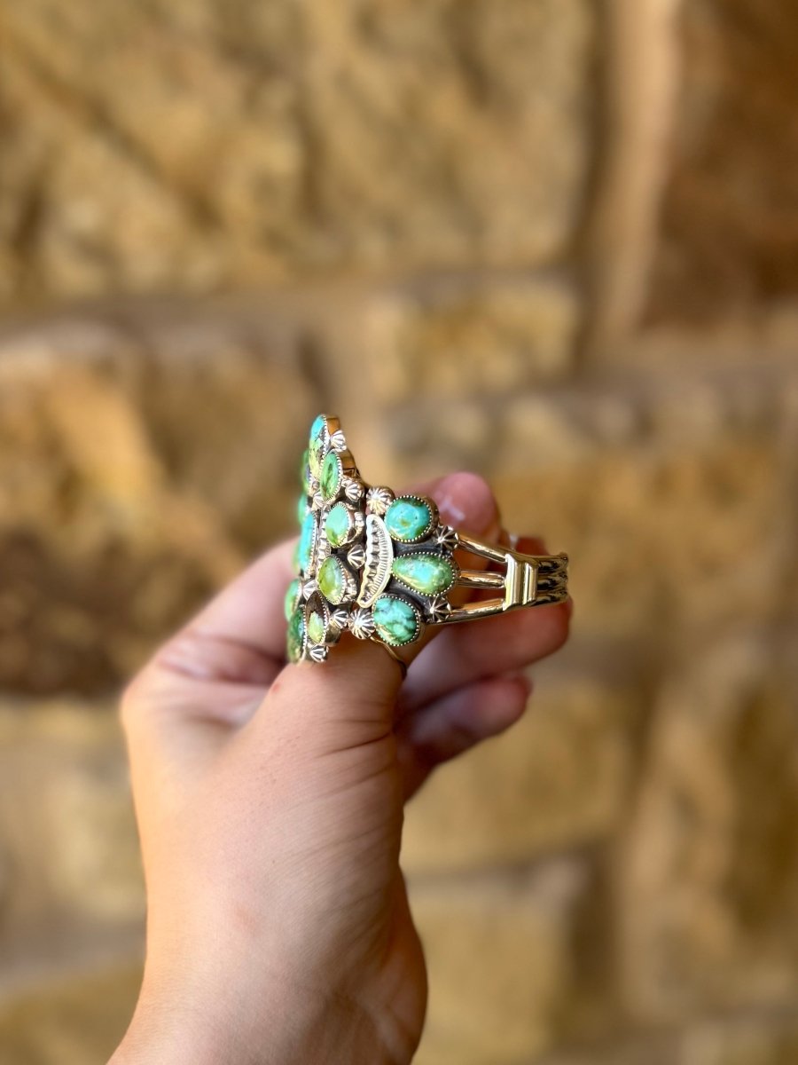 Helotes Sonoran Gold Cuff Bracelet - Horseshoe J & Co.