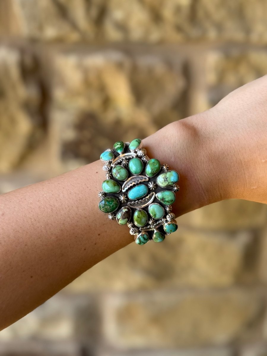 Helotes Sonoran Gold Cuff Bracelet - Horseshoe J & Co.