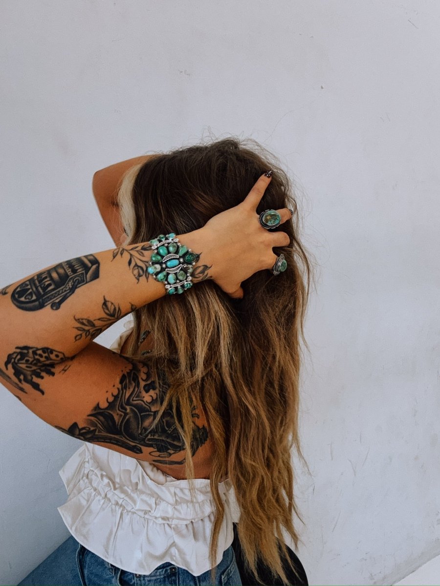 Helotes Sonoran Gold Cuff Bracelet - Horseshoe J & Co.