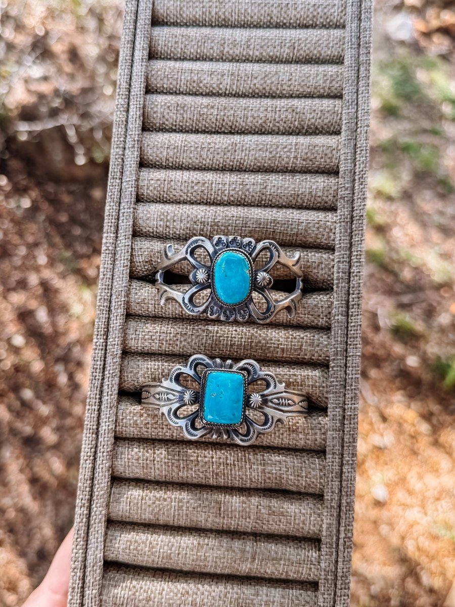 Hereford Cast Turquoise Cuff Bracelet - Horseshoe J & Co.