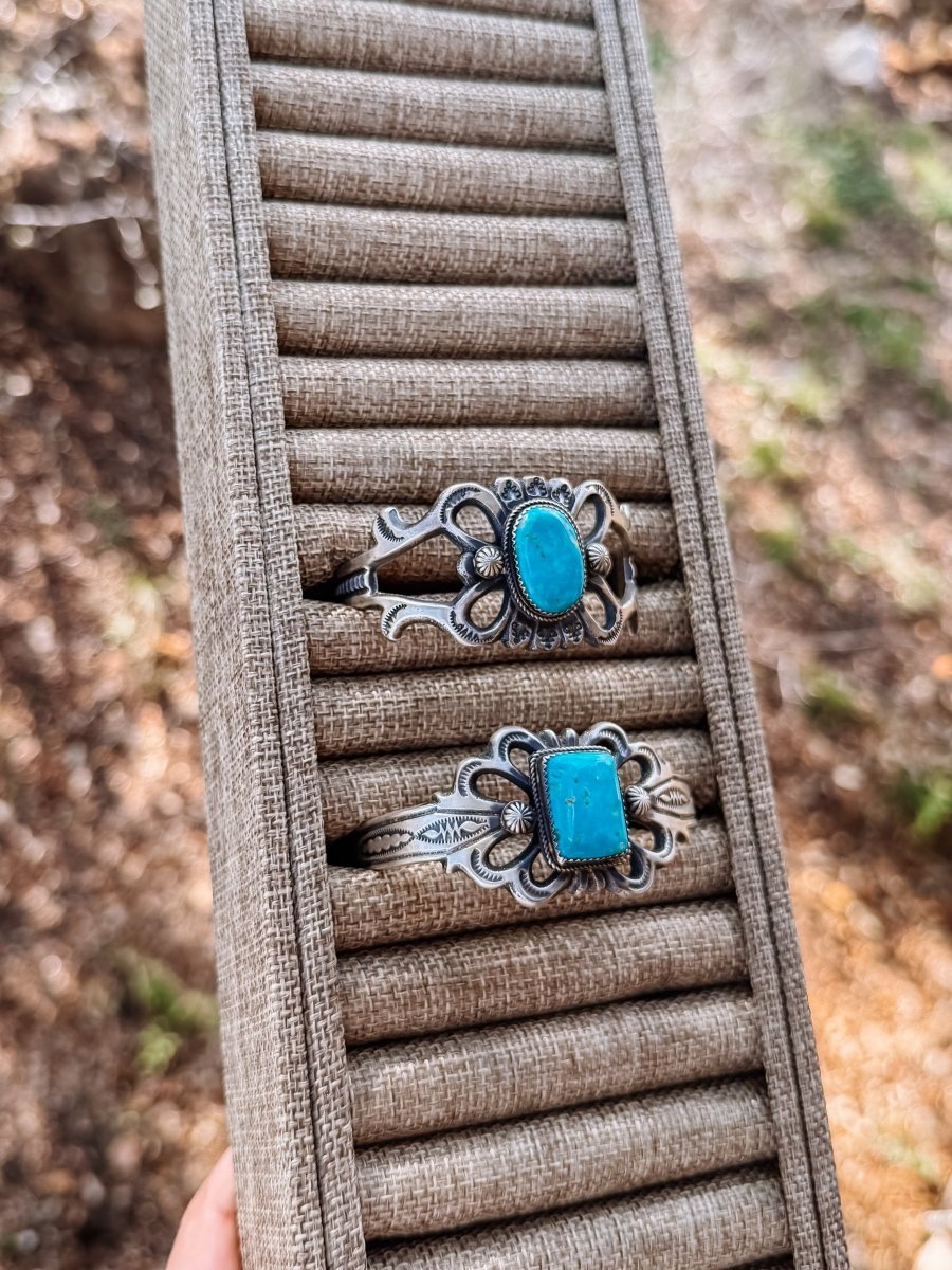 Hereford Cast Turquoise Cuff Bracelet - Horseshoe J & Co.