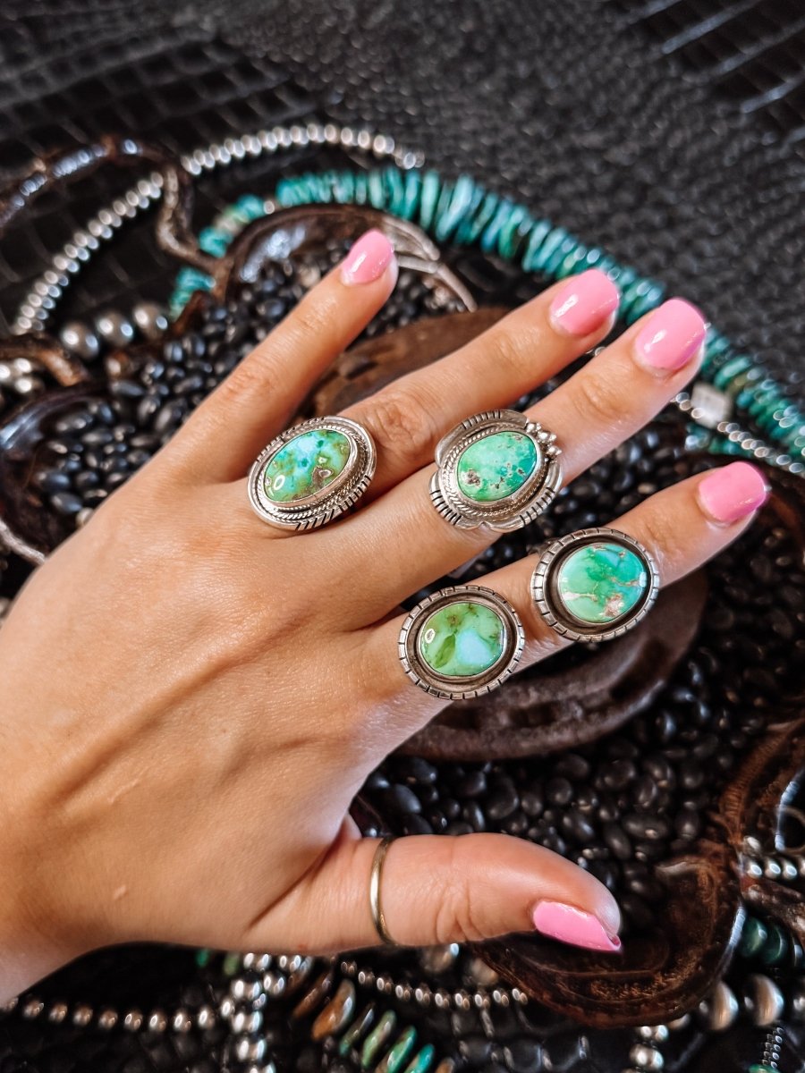 Hey Good Lookin' Turquoise Ring - Horseshoe J & Co.