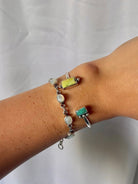 Hiland Palomino + Turquoise Cuff Bracelet - Horseshoe J & Co.