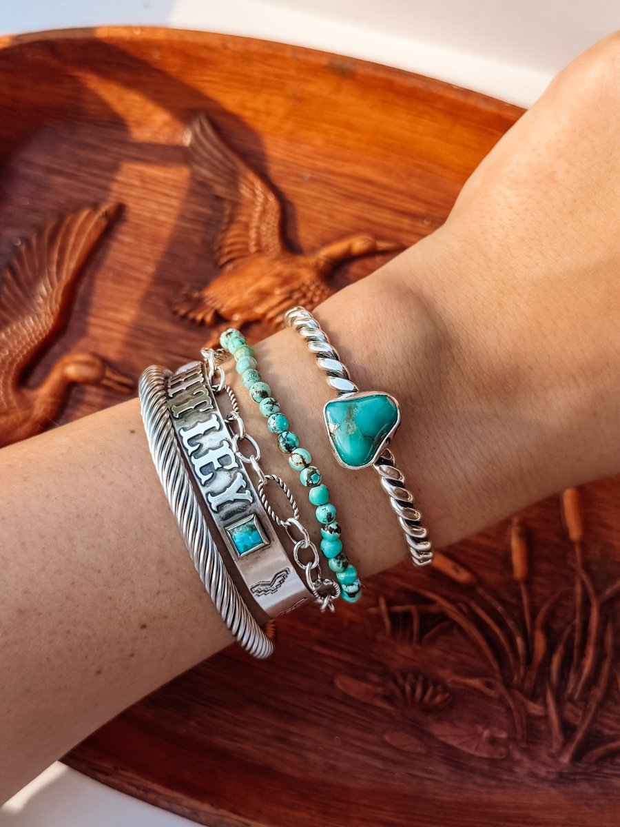 Homer Turquoise Cuff Bracelet - Horseshoe J & Co.
