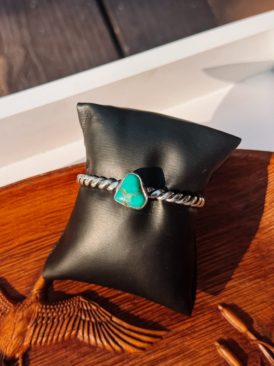 Homer Turquoise Cuff Bracelet - Horseshoe J & Co.