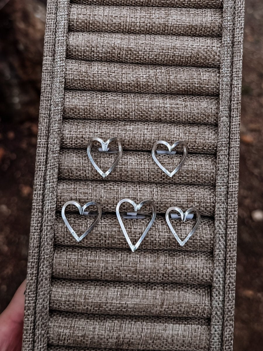 Hope Silver Heart Ring - Horseshoe J & Co.