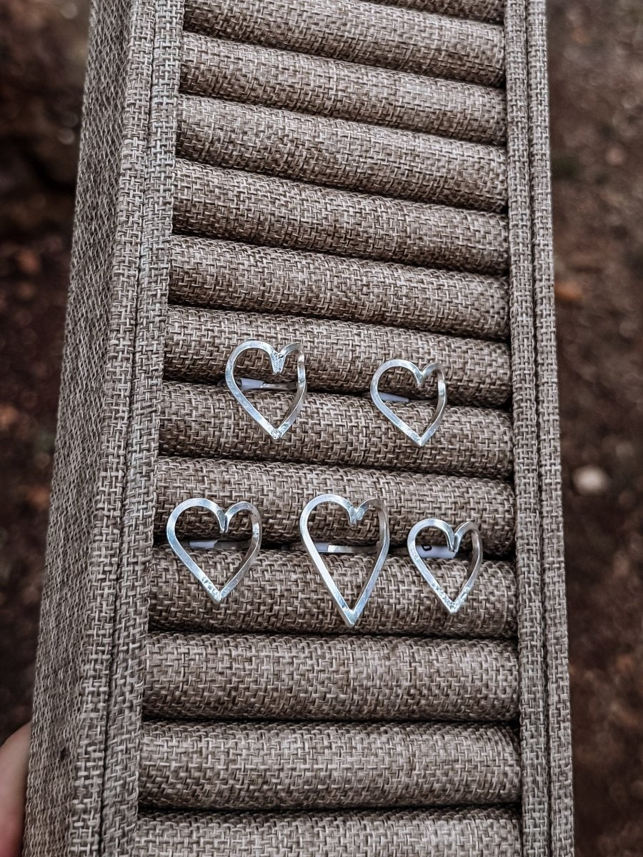 Hope Silver Heart Ring - Horseshoe J & Co.