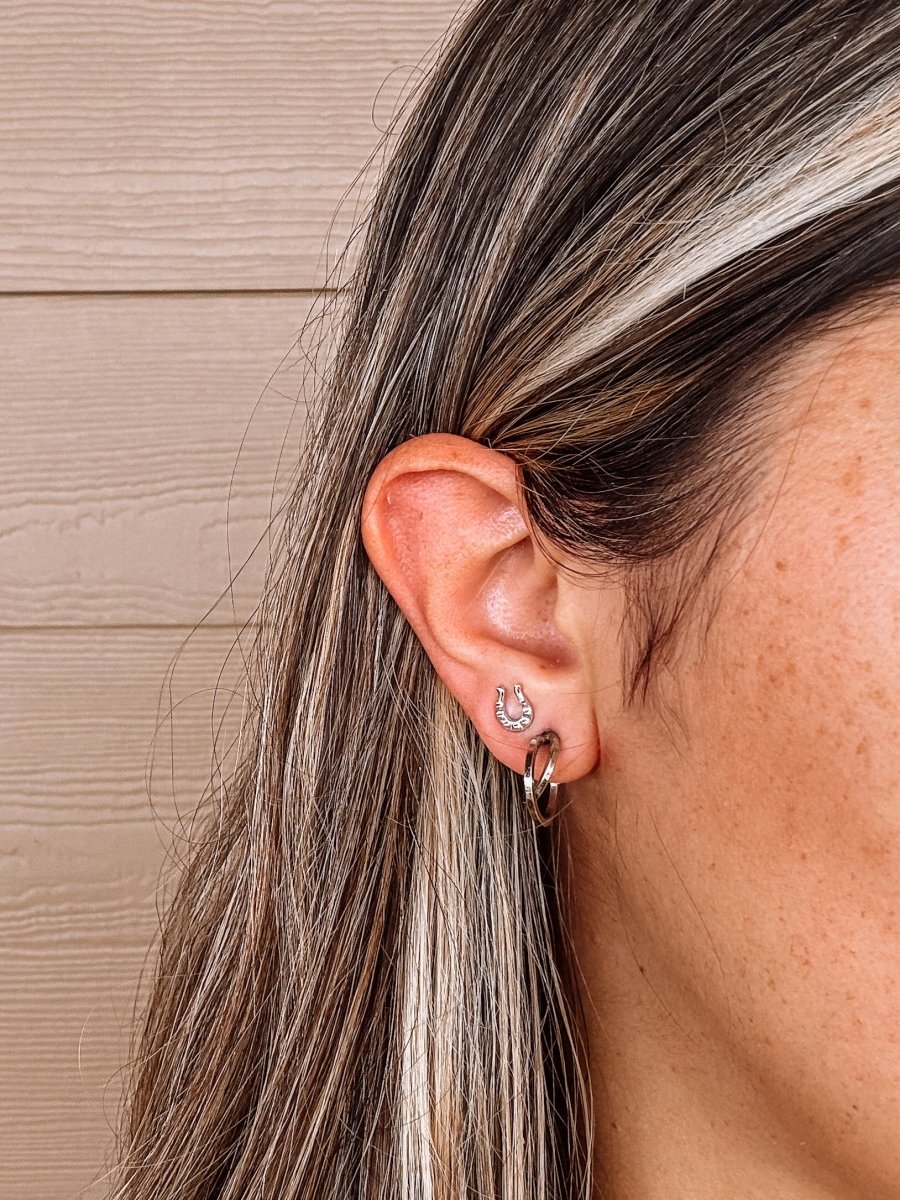 Horseshoe Stud Earrings Pt.2 - Horseshoe J & Co.