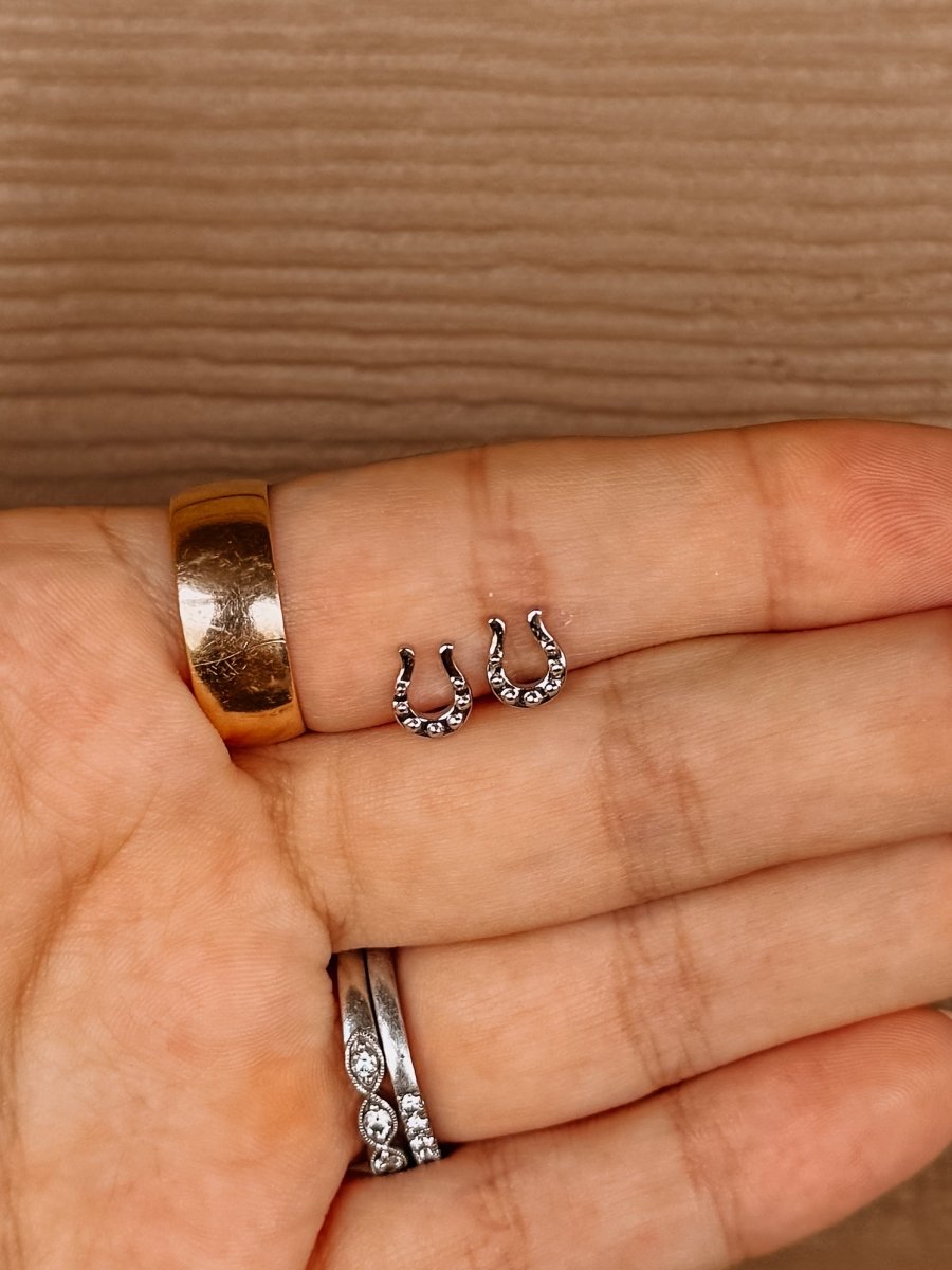 Horseshoe Stud Earrings Pt.2 - Horseshoe J & Co.
