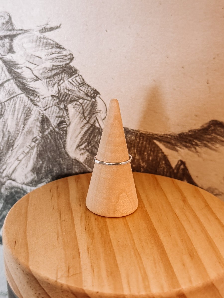 Hurst Hammered Stacker Ring - Silver - Horseshoe J & Co.