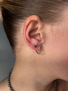 Huson Heart Shaped Hoops - Horseshoe J & Co.