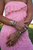 I Walk The Line Stamped Cuff Bracelet - Horseshoe J & Co.
