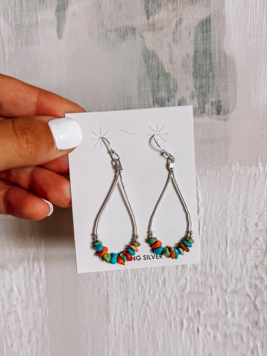 Inez Stone Dangle Earrings - Horseshoe J & Co.