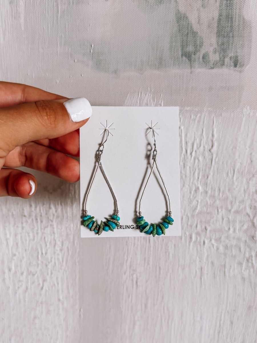 Inez Stone Dangle Earrings - Horseshoe J & Co.
