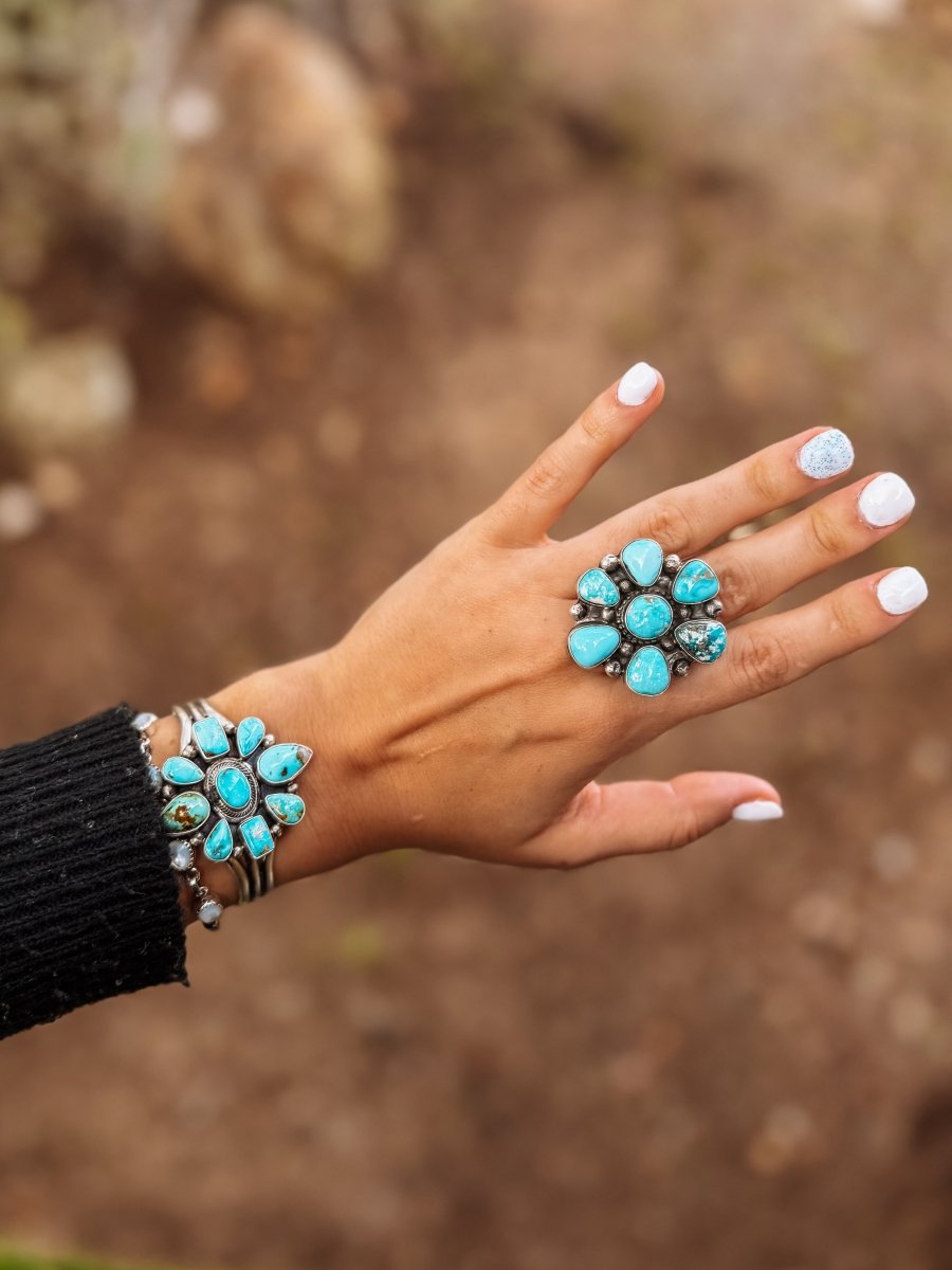 Jaden Wright Statement Cluster Cuff Bracelet - Horseshoe J & Co.