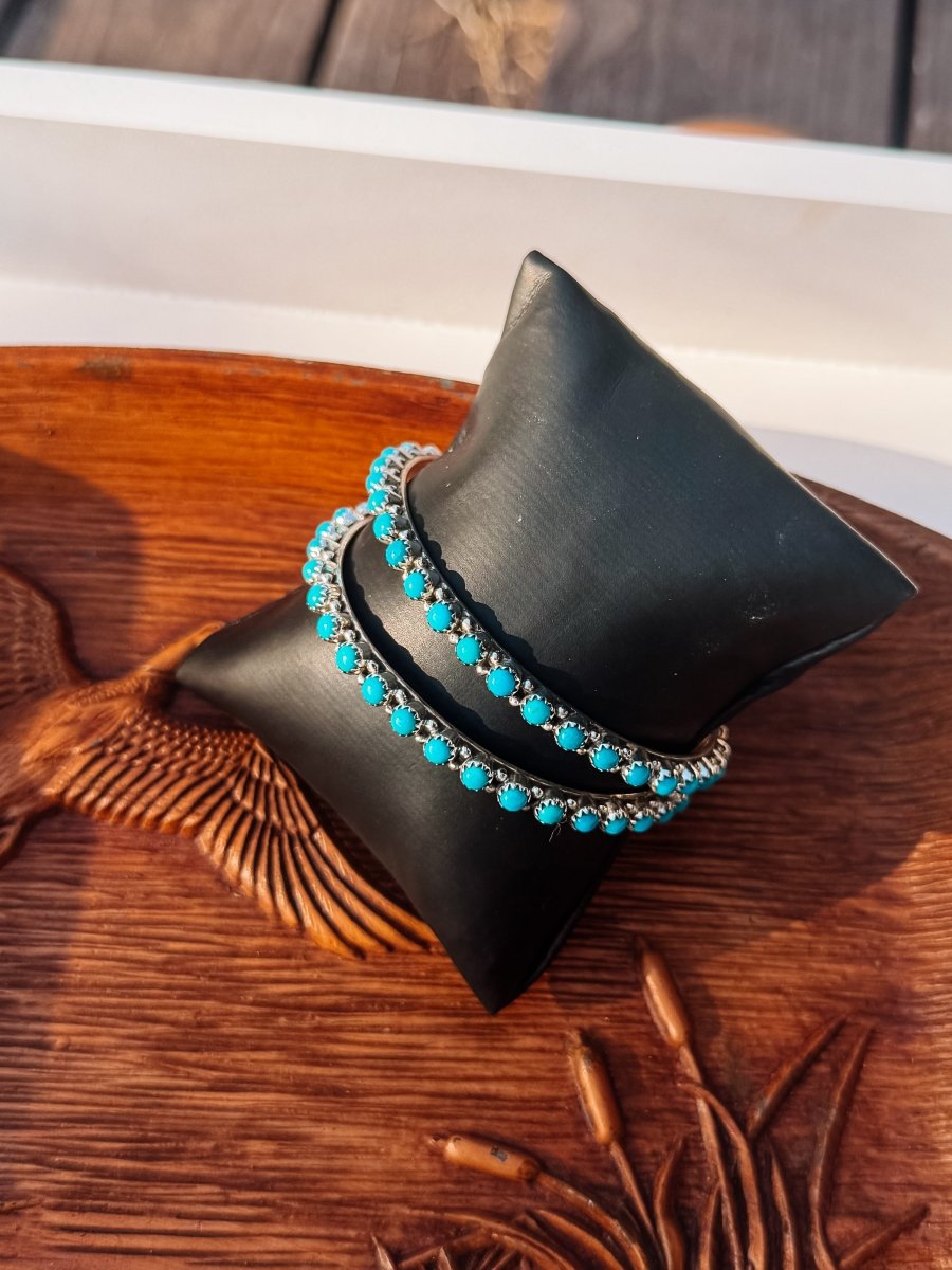 Junction Turquoise Bangle Bracelet - Horseshoe J & Co.