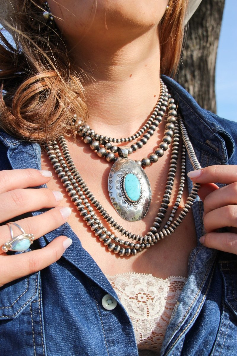 Kayenta 3 Strand Pearl Necklace - Horseshoe J & Co.